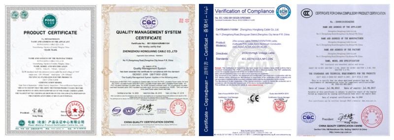 Teflon Wire certificate 